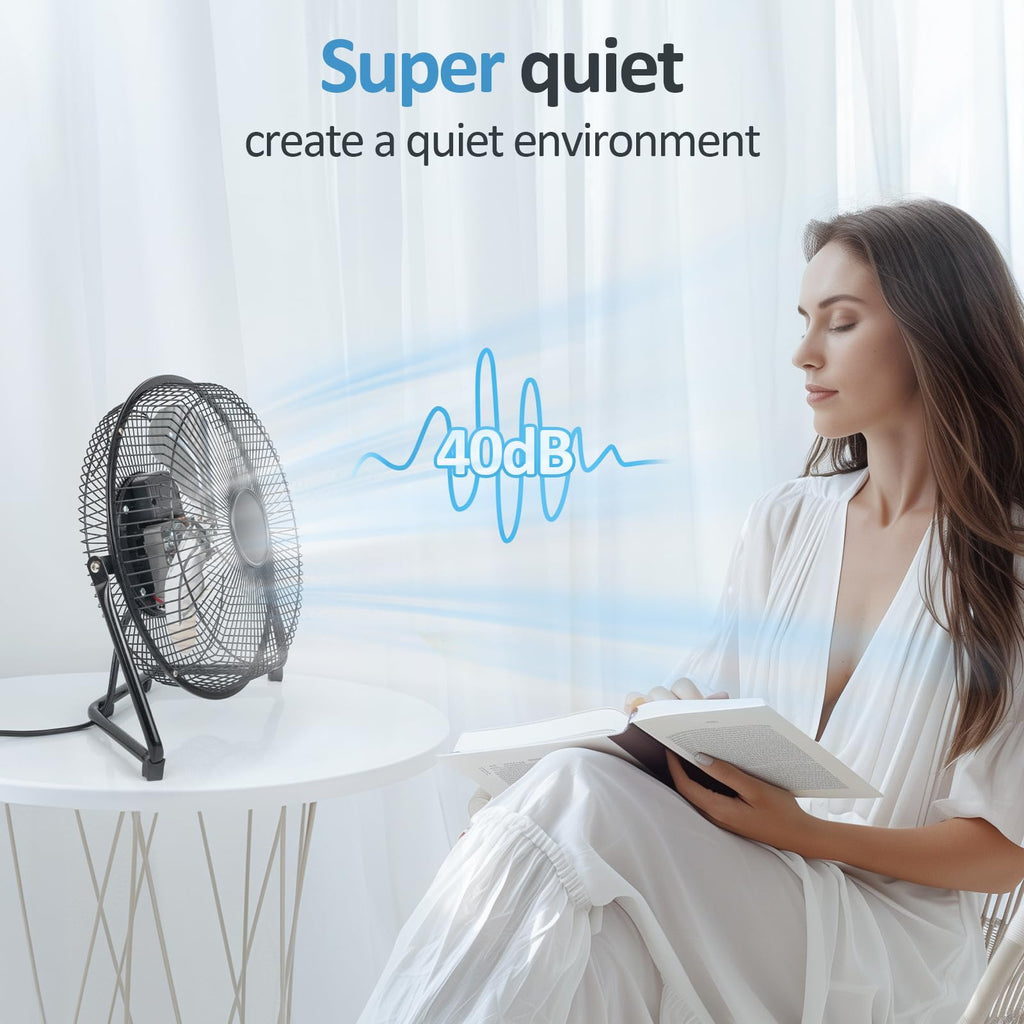 9 Inch Portable Metal Floor Fan S325