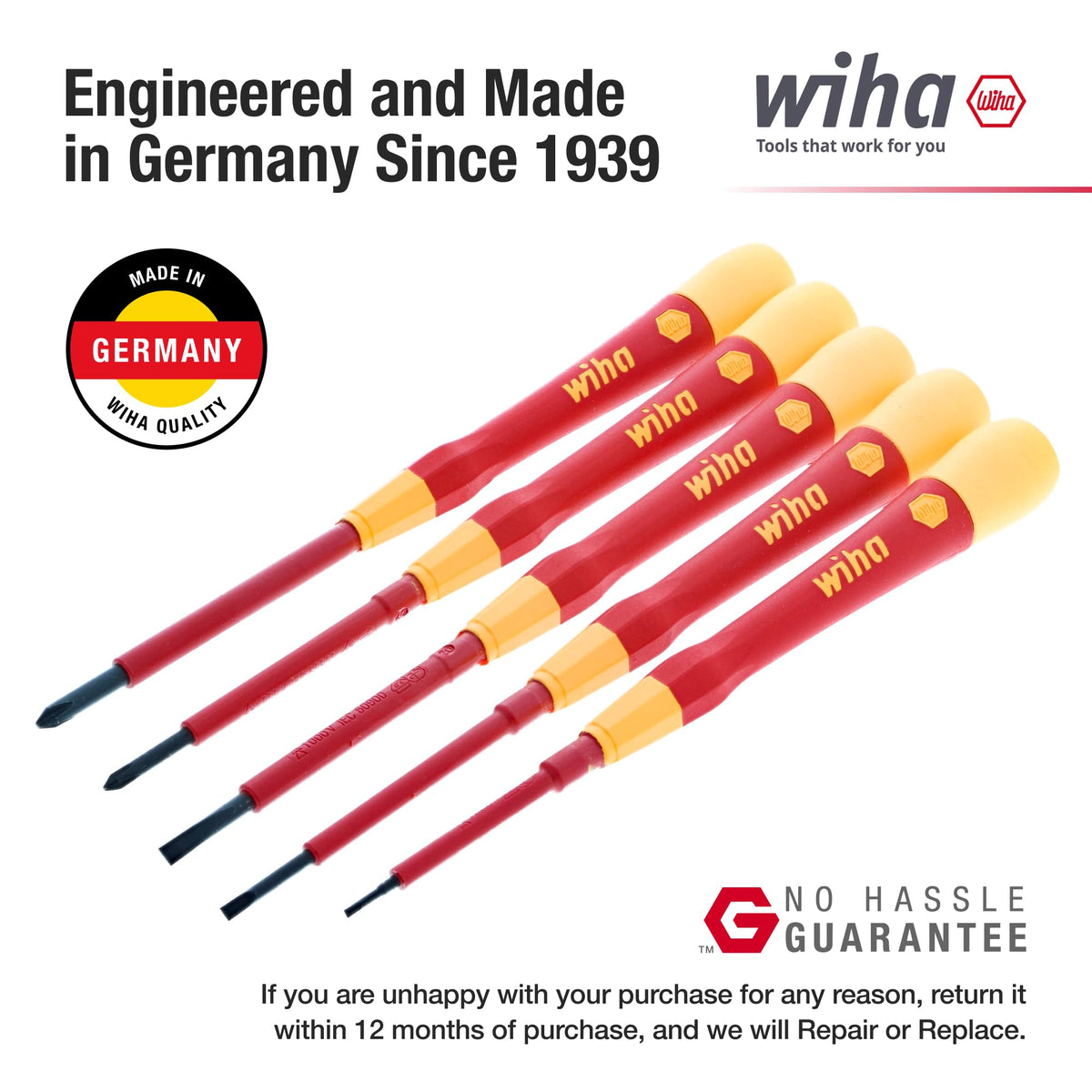Insulated Precision Screwdriver Set, 5-Piece Kit X3821