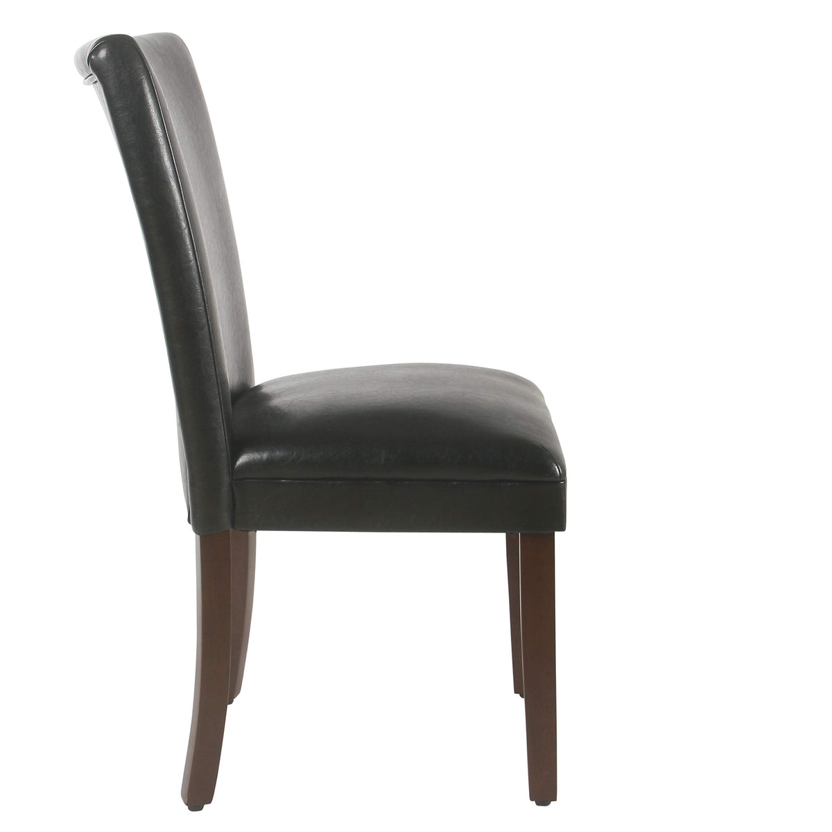 Black Faux Leather Dining Chair Set of 2 B784