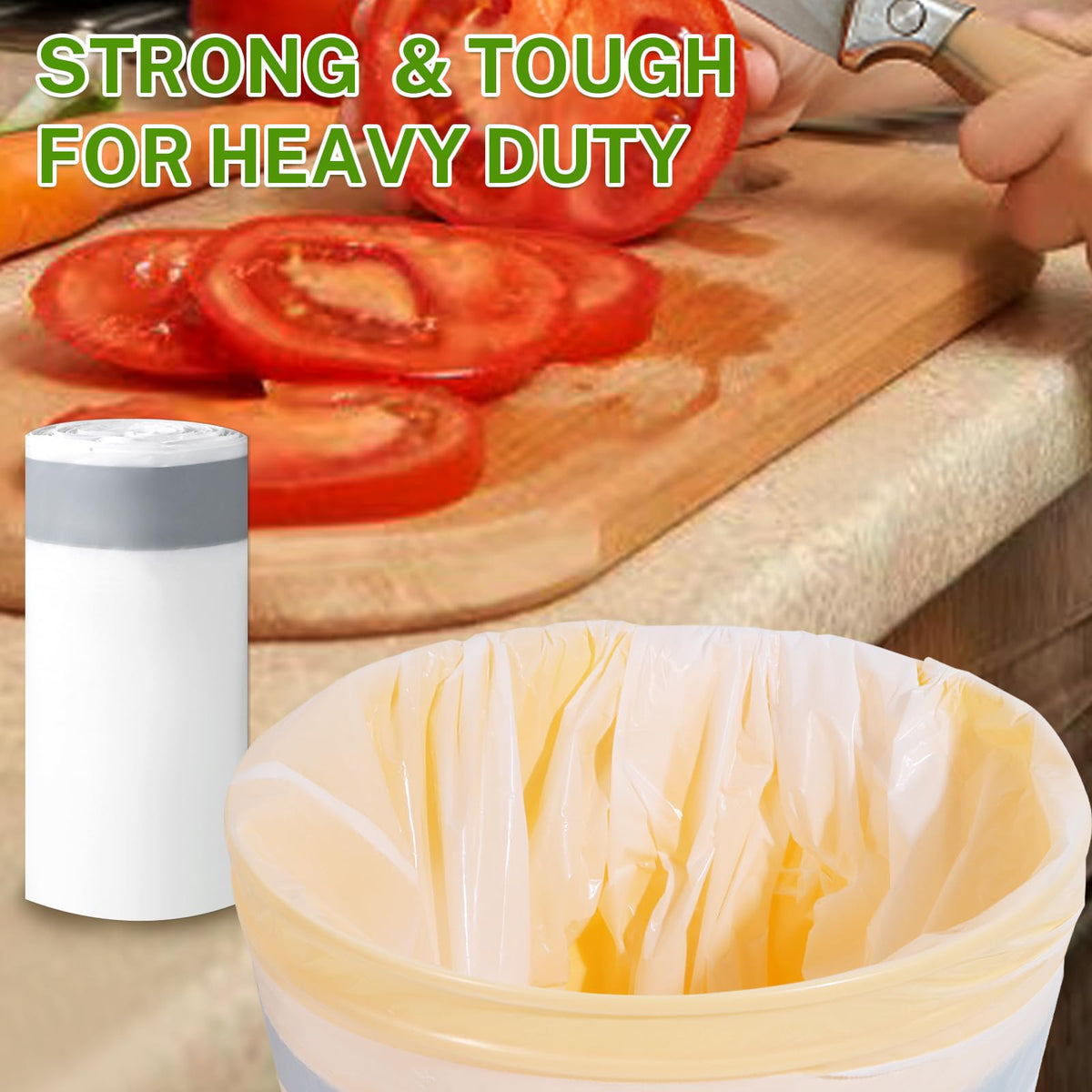 10 Gallon White 1 Mil Drawstring Trash Bags 75 Count Z989871