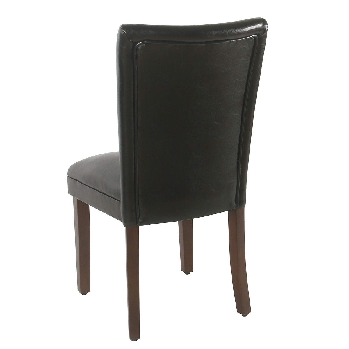 Black Faux Leather Dining Chair Set of 2 B784