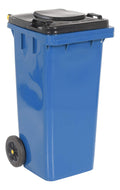 Blue 32 Gallon Polyethylene Trash Can Z86766