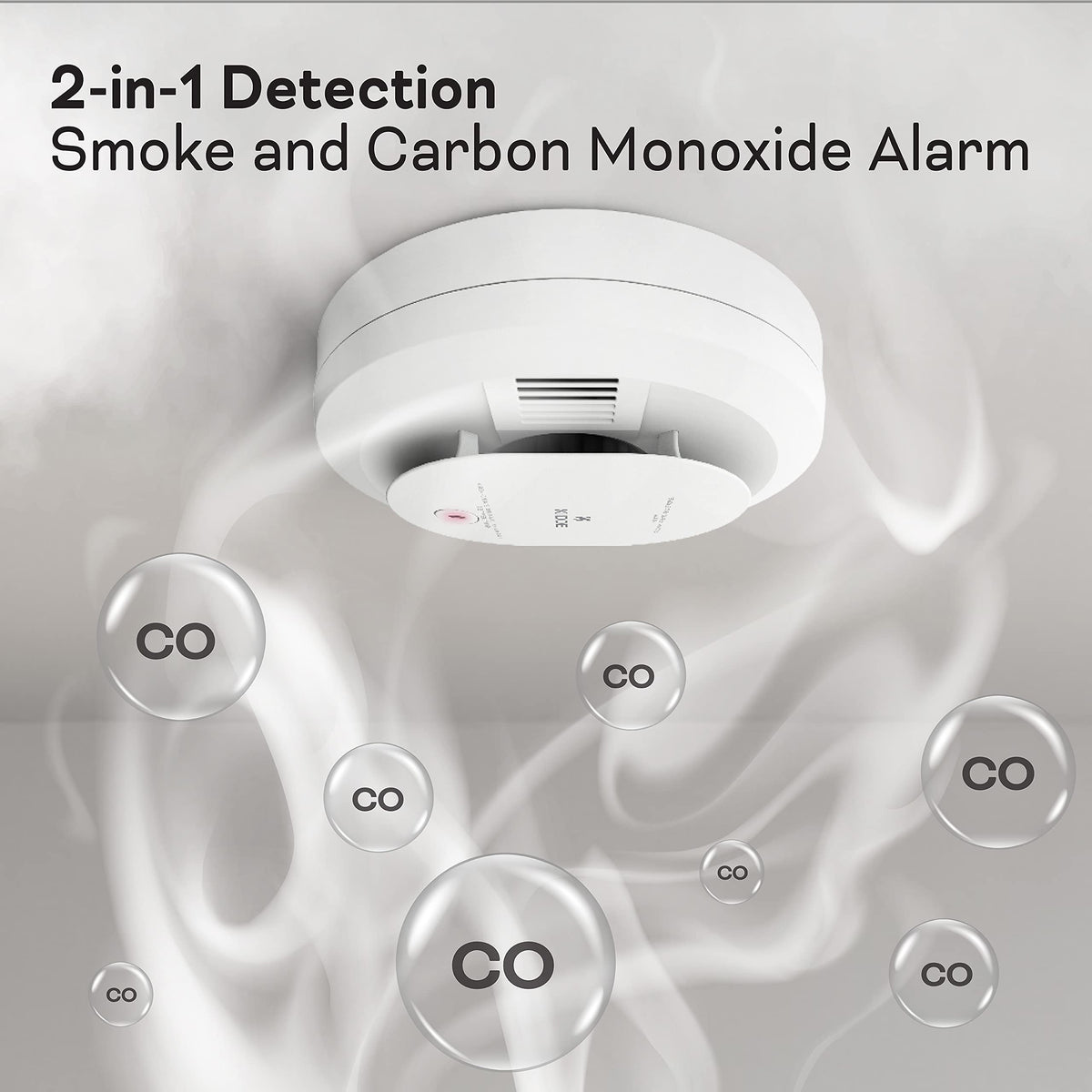 Hardwired Smoke & Carbon Monoxide Detector, 4 Pack T15948