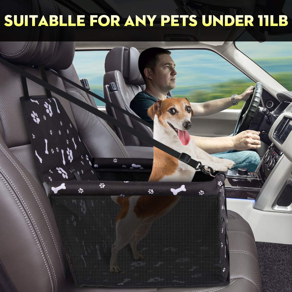 Portable Pet Booster Car Seat with Safety Leash D836746