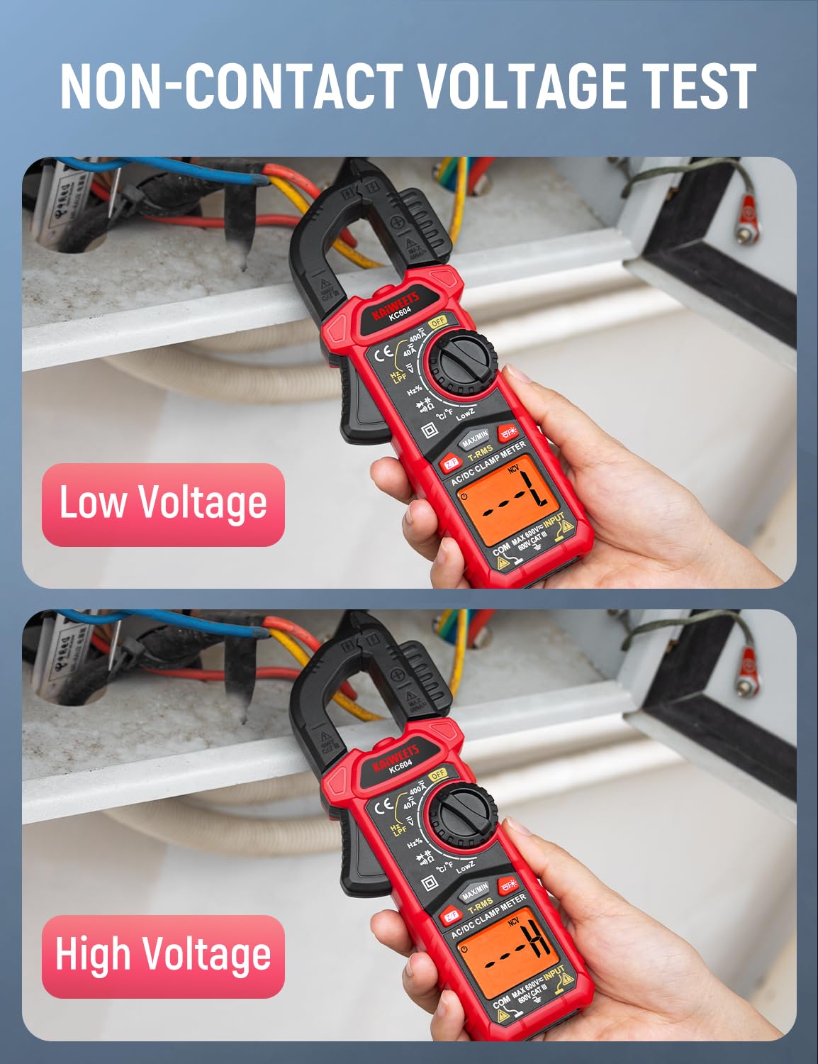 Digital Clamp Meter Multimeter with D-Shaped Jaw S892