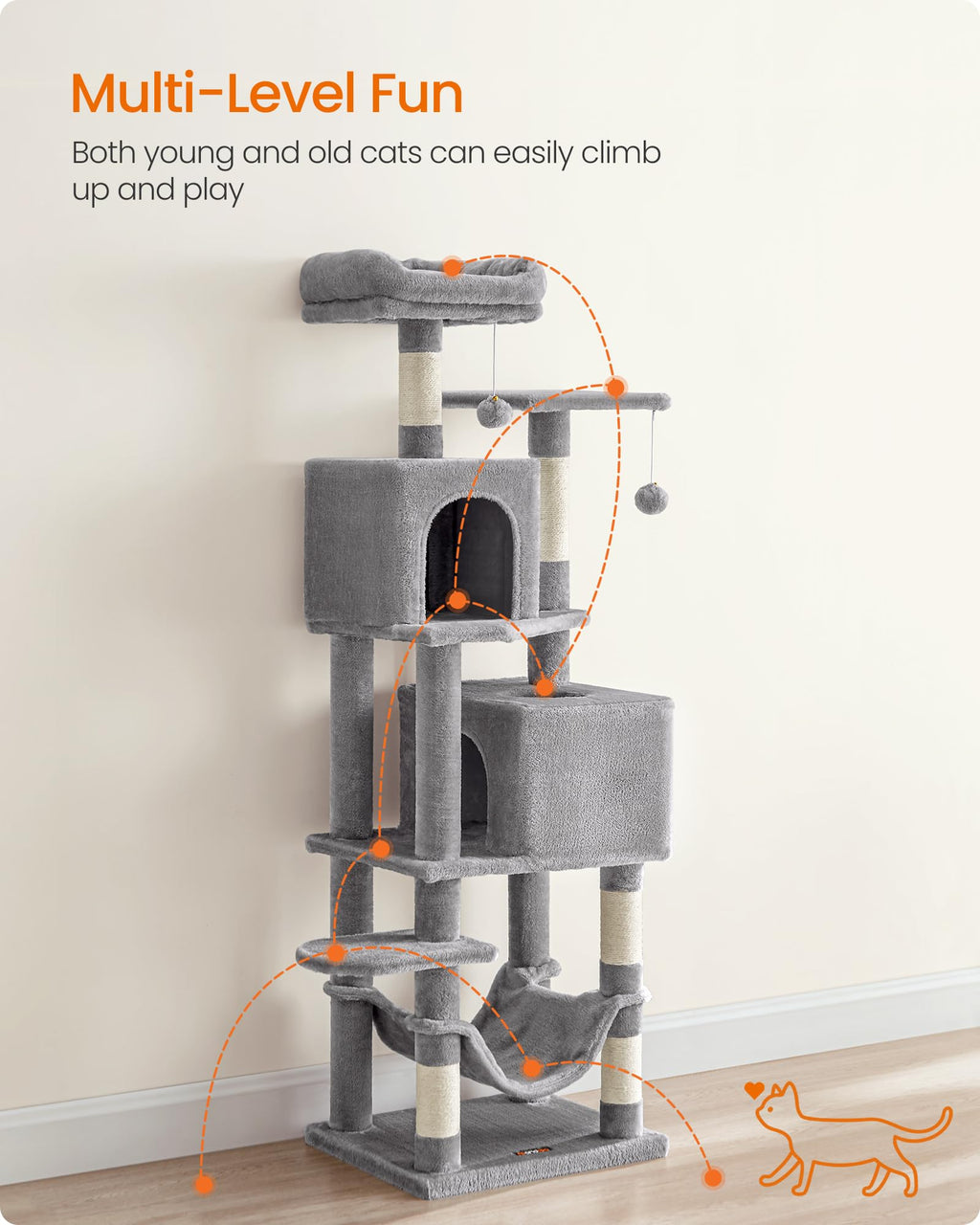 Light Gray Cat Tree S31262
