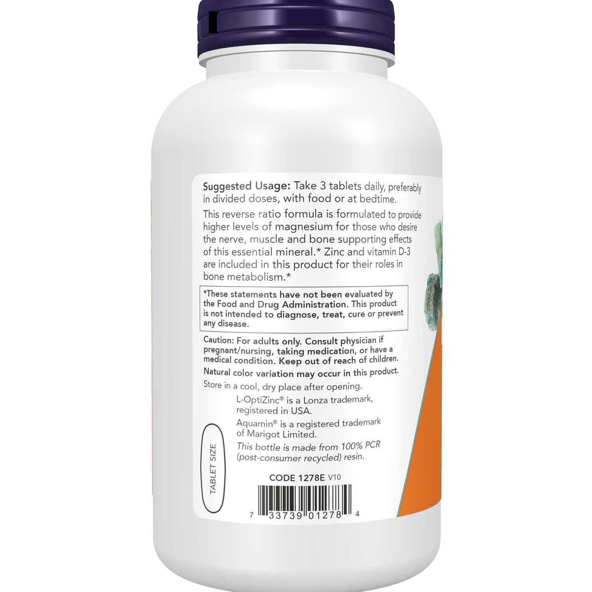 Magnesium & Calcium With Vitamin D3 and Zinc 250 Tabs I692