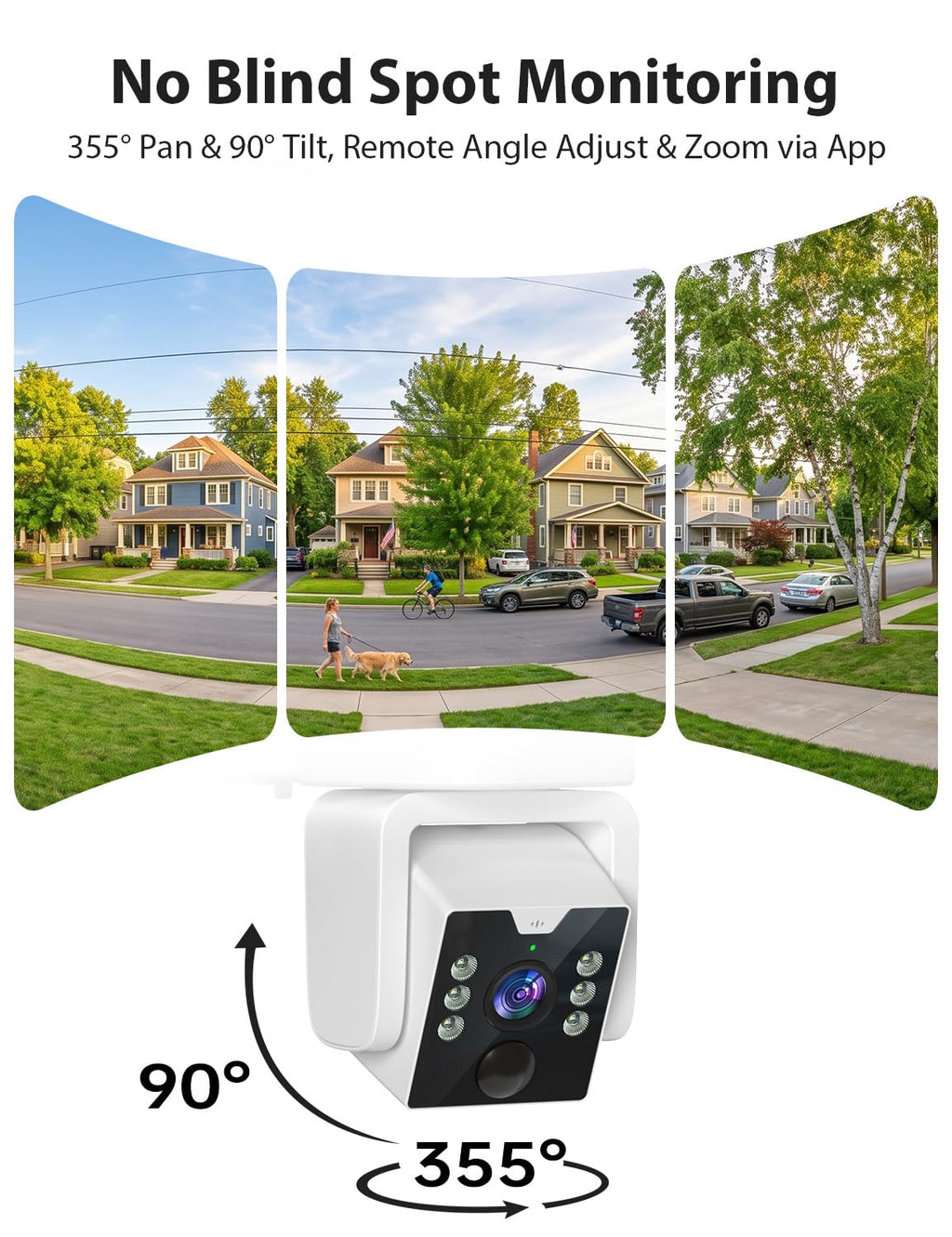 Wireless Outdoor Security Camera System, 4MP, 4 Cam-Kit, Color Night Vision M485