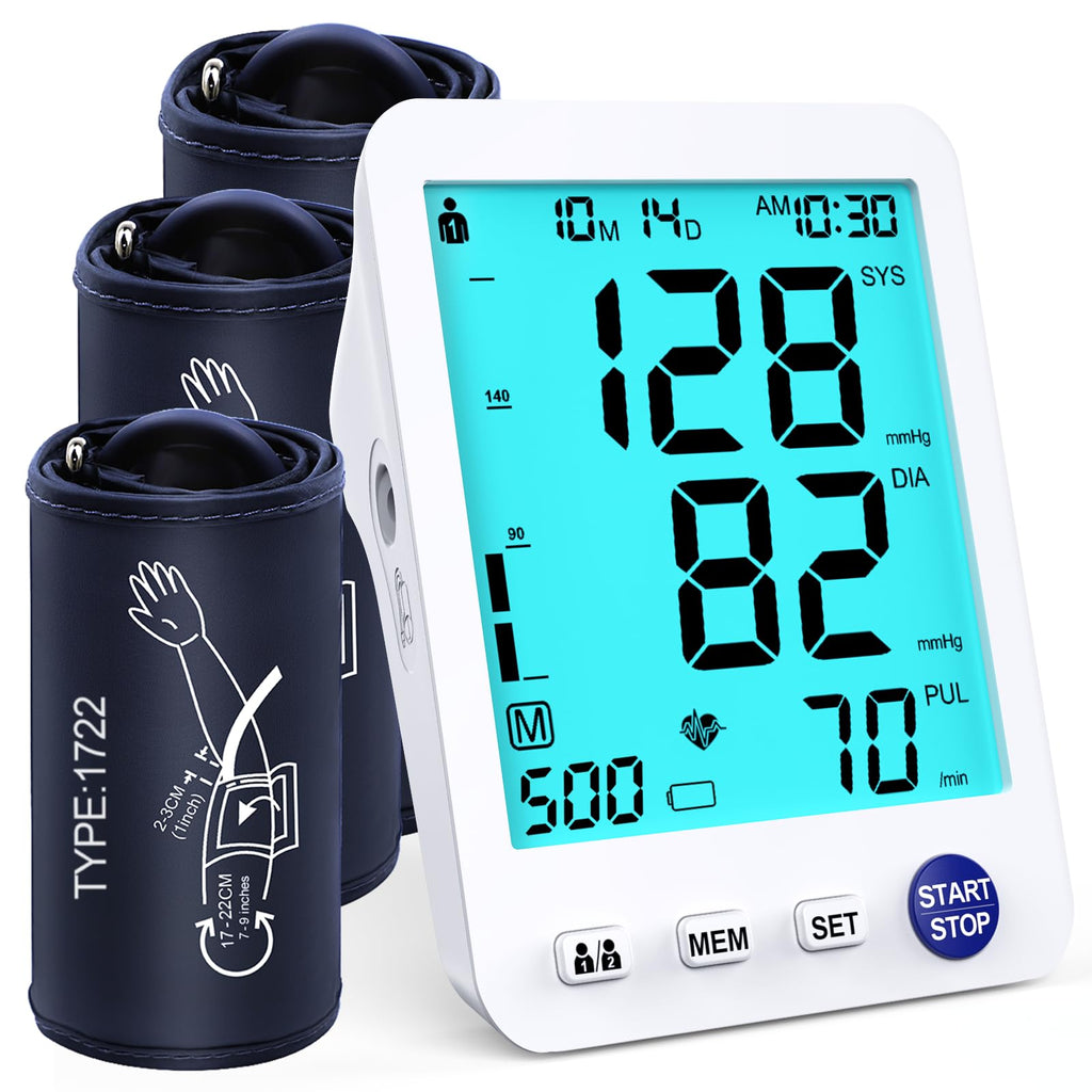 Electronic Blood Pressure Monitor 3 Size Cuffs Z67828