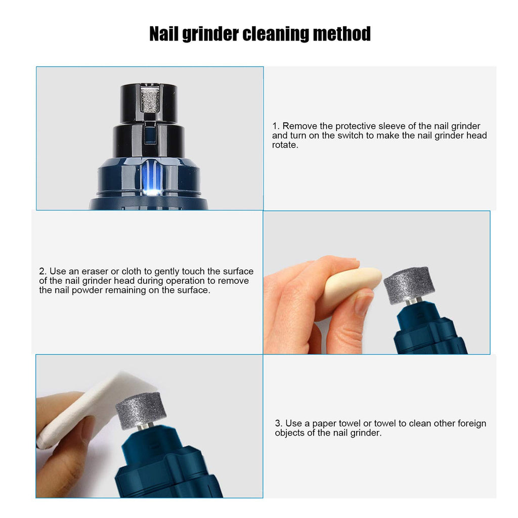 Rechargeable Portable LED Electric Dog Nail Grinder T1365