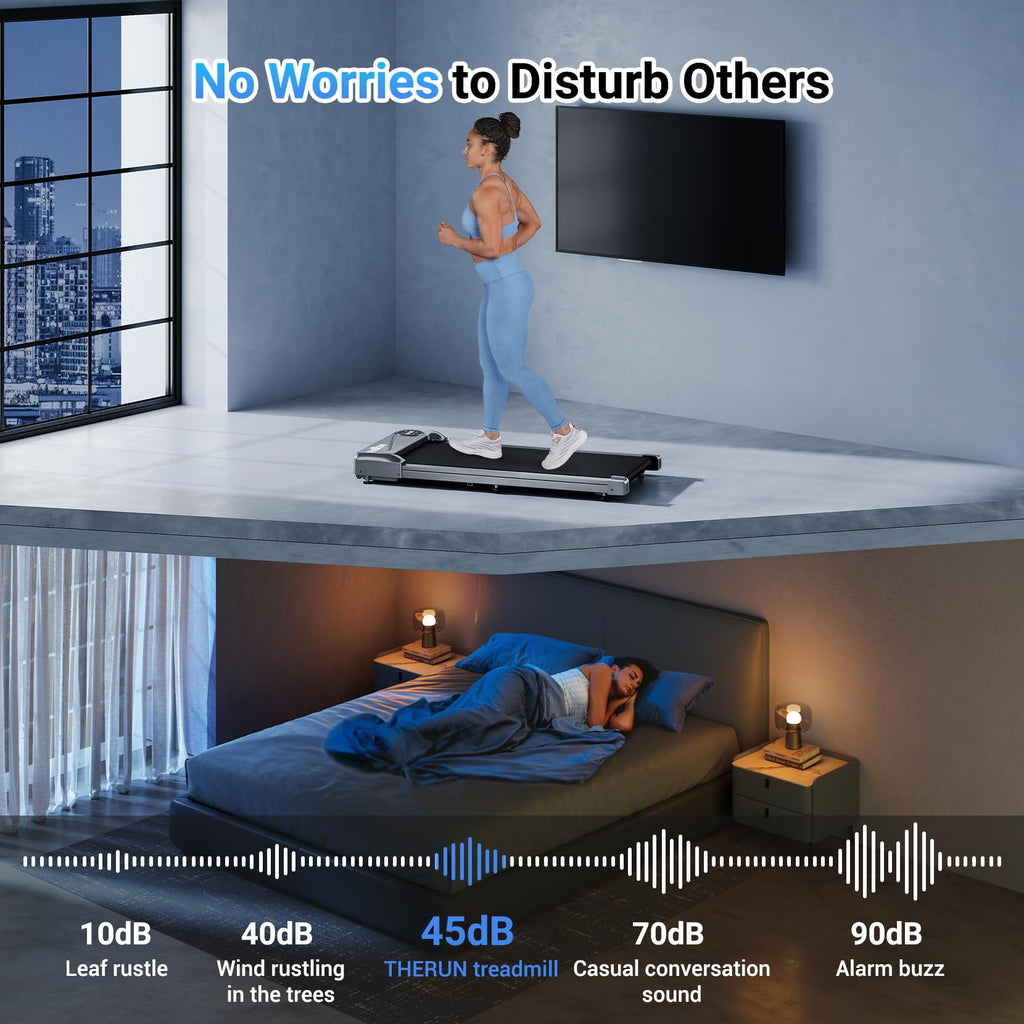 Portable Mini Treadmill 2.5HP 265 lbs Weight Capacity M945