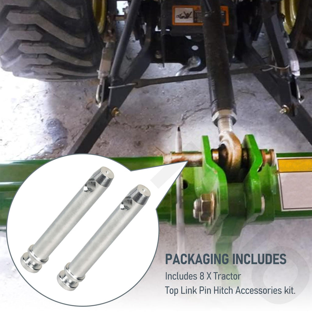 8 Pcs 3/4 in. Hitch Pin Accessories for Category 1 Tractors H486