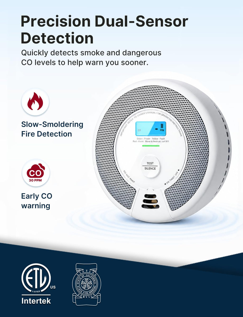 Smoke and Carbon Monoxide Detector Combo 3-Pack Z39527