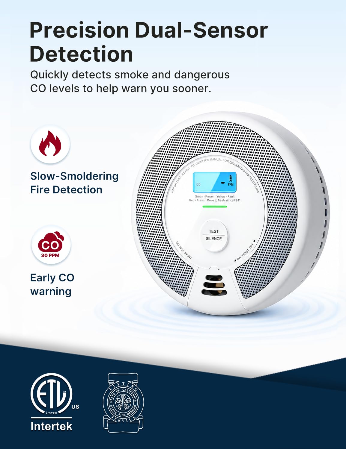 Smoke and Carbon Monoxide Detector Combo 3-Pack Z39527