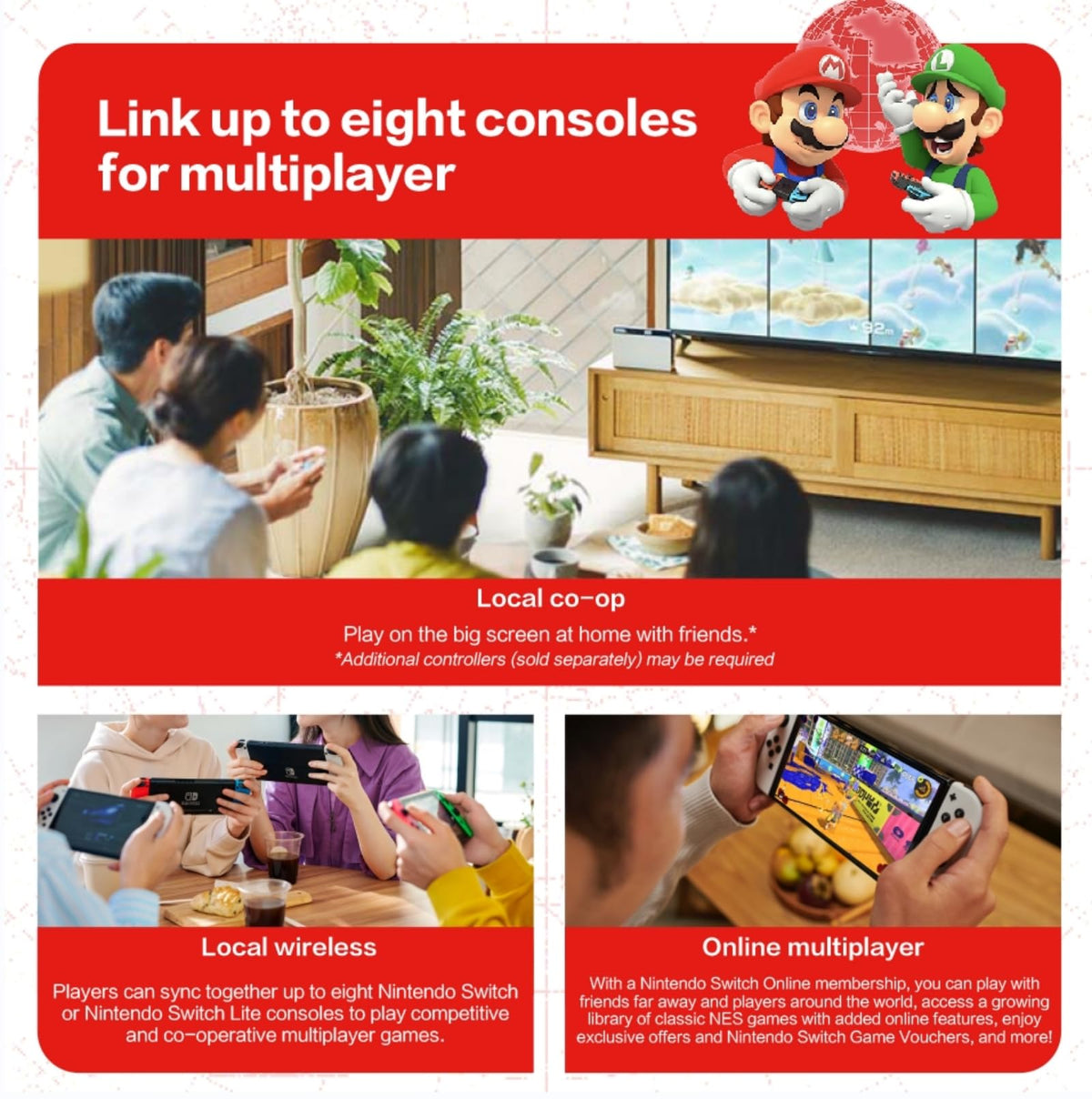 Nintendo Switch OLED Model with White Joy-Con E9045