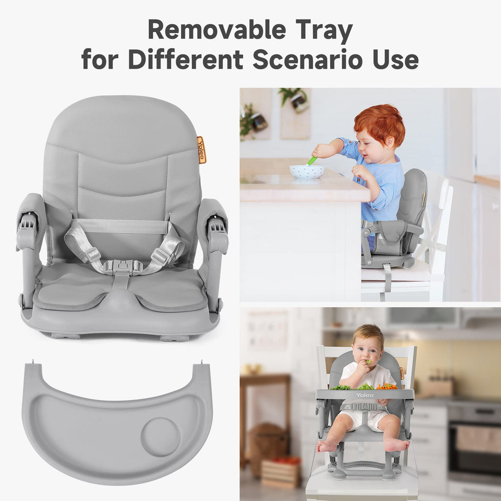 Foldable Baby High Chair Booster Seat with Removable Tray F2783
