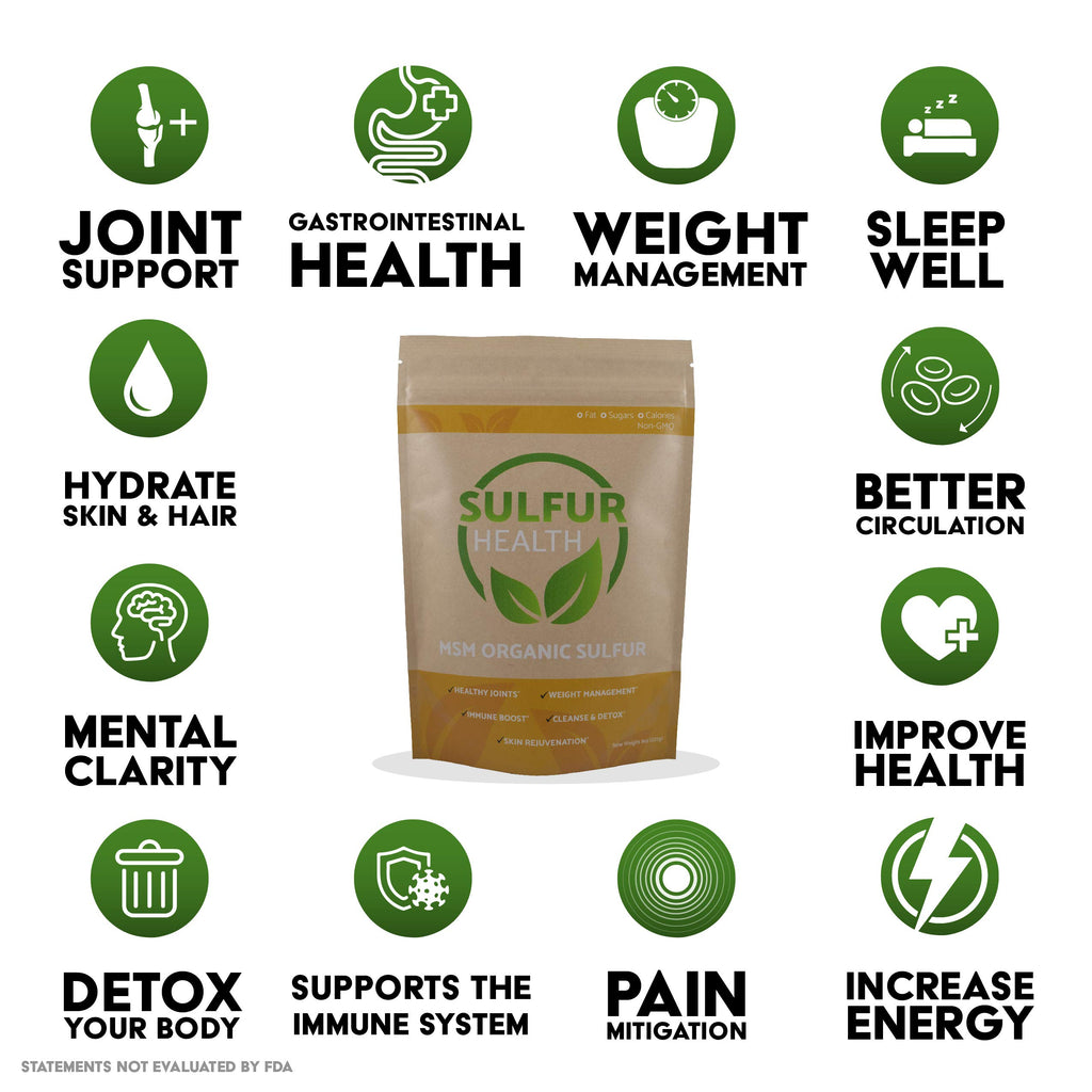 Organic Sulfur MSM Supplement 1 Pound D9984