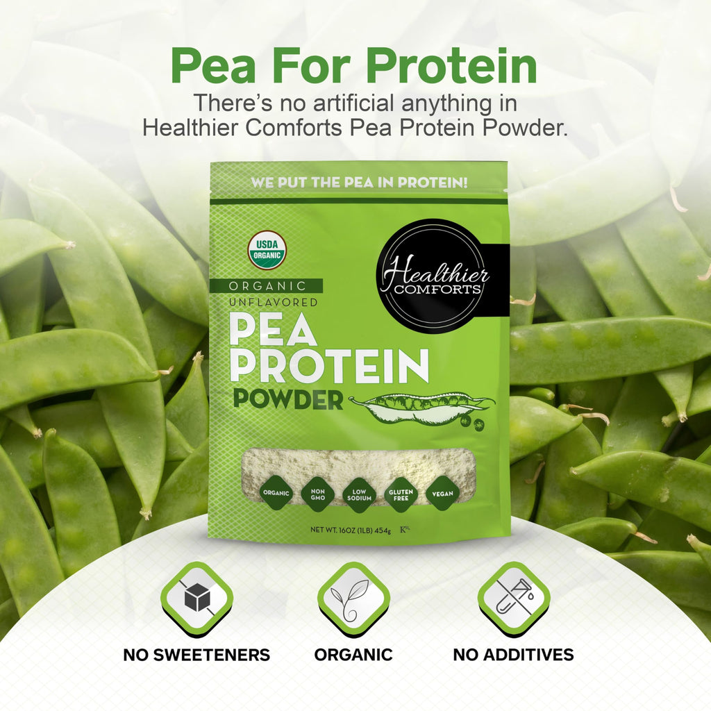 Organic Unflavored Pea Protein Powder 1 lb V2702