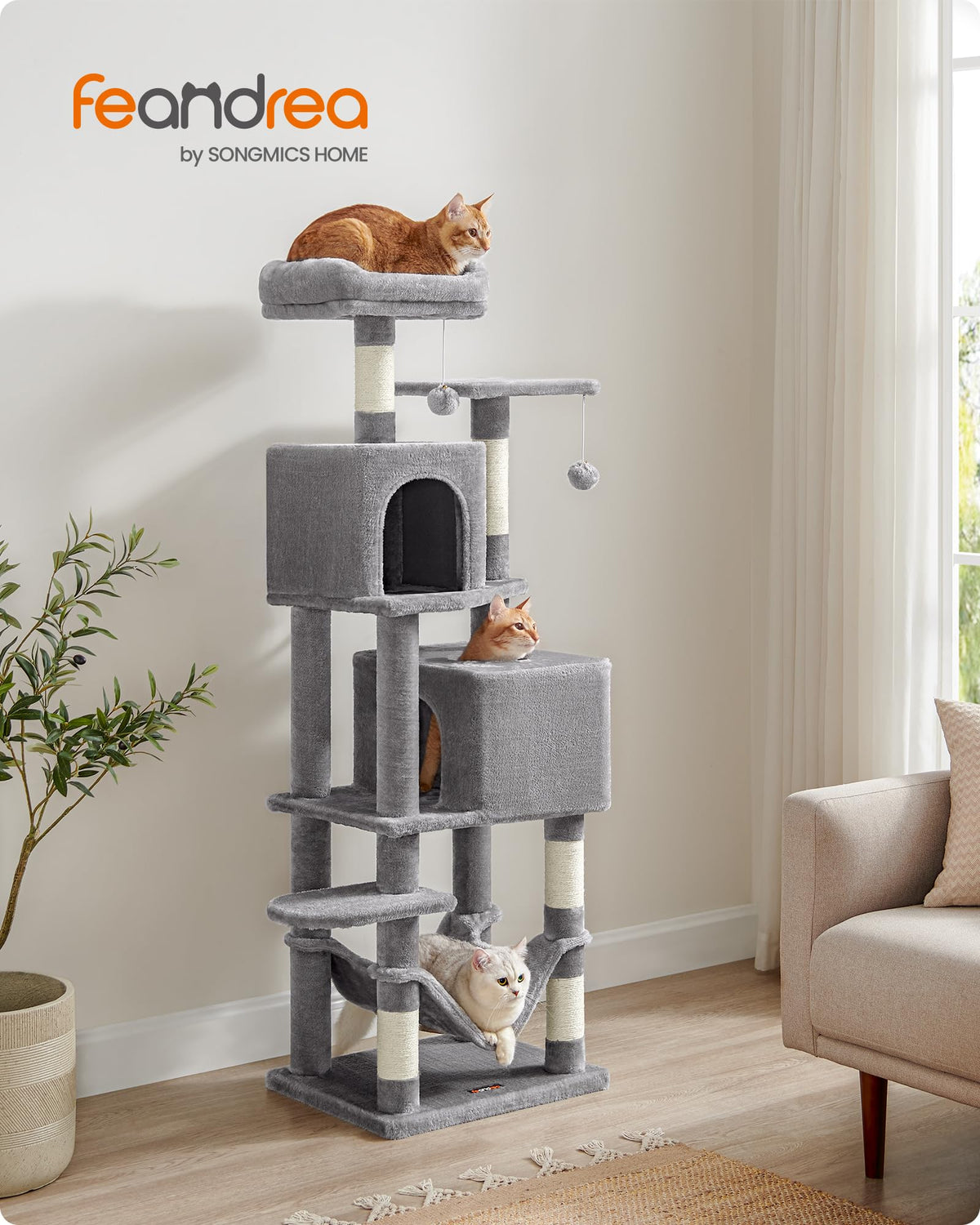 Light Gray Cat Tree S31262