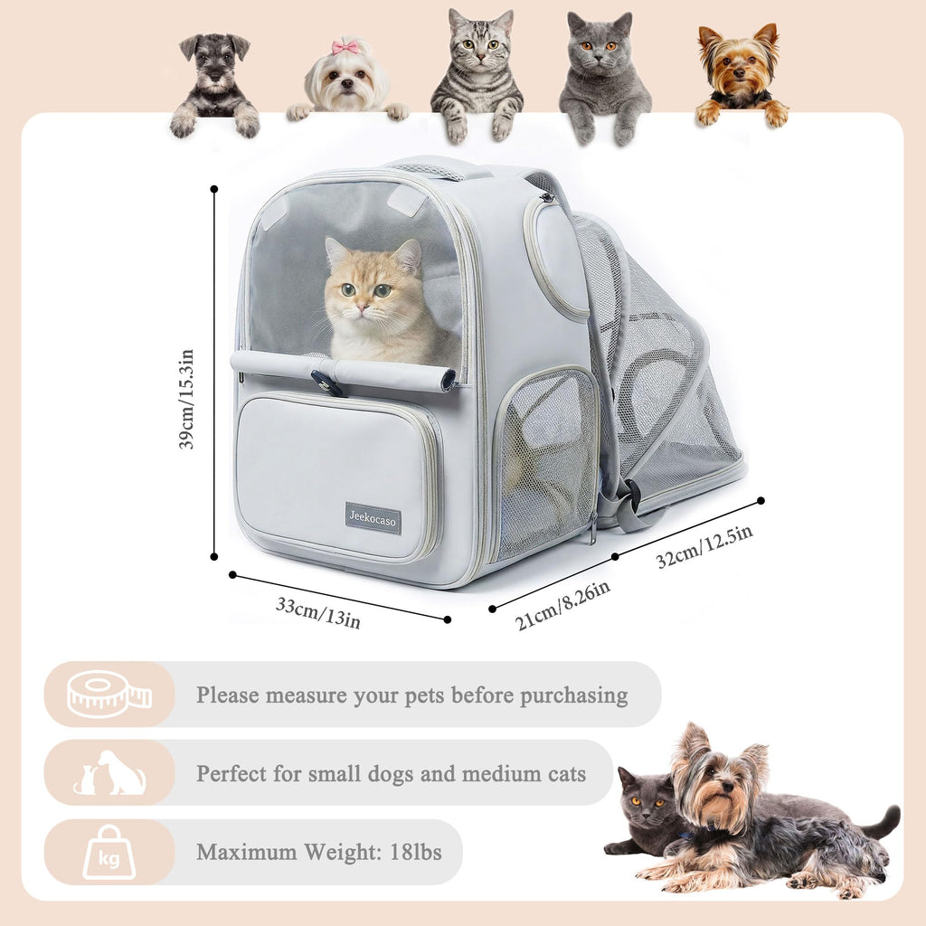 Expandable Breathable Mesh Cat Backpack Carrier M593908