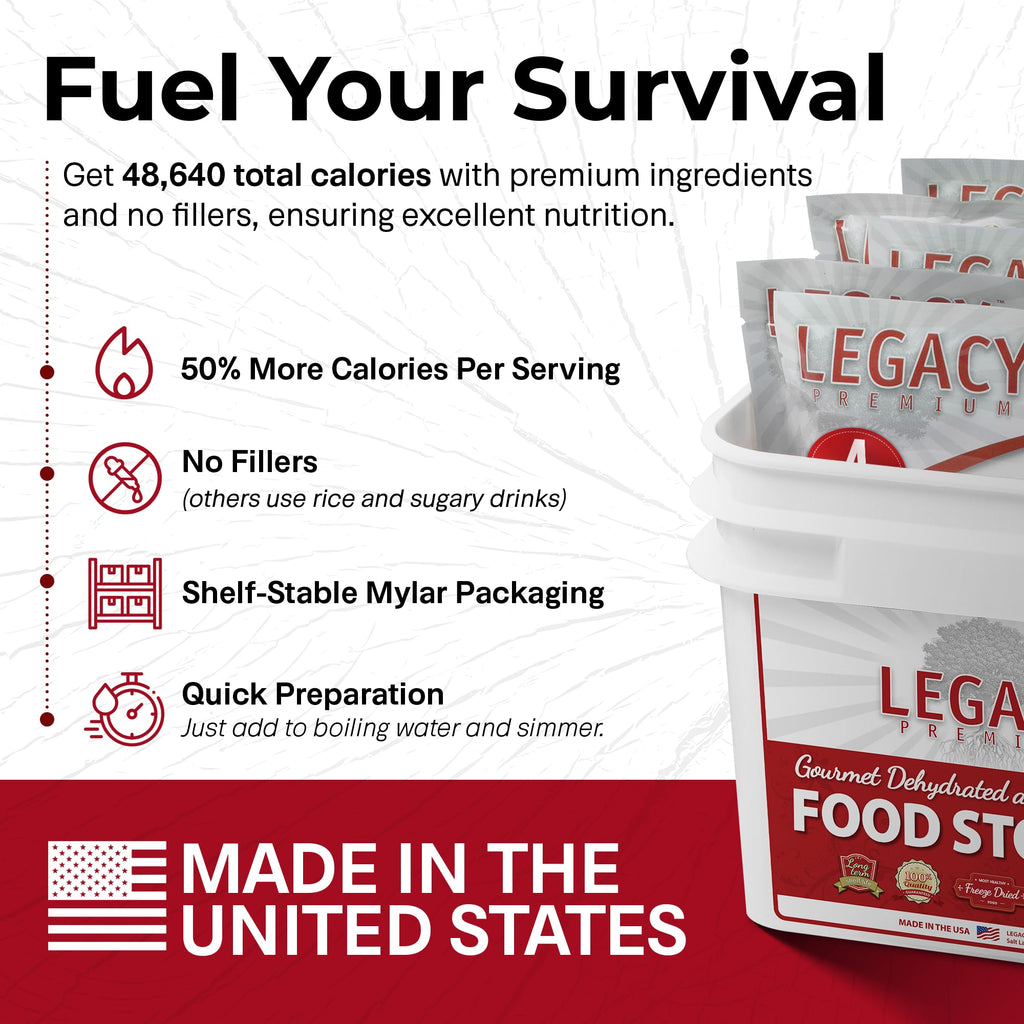 120 Serving Freeze Dried Emergency Food Supply Bucket W337049