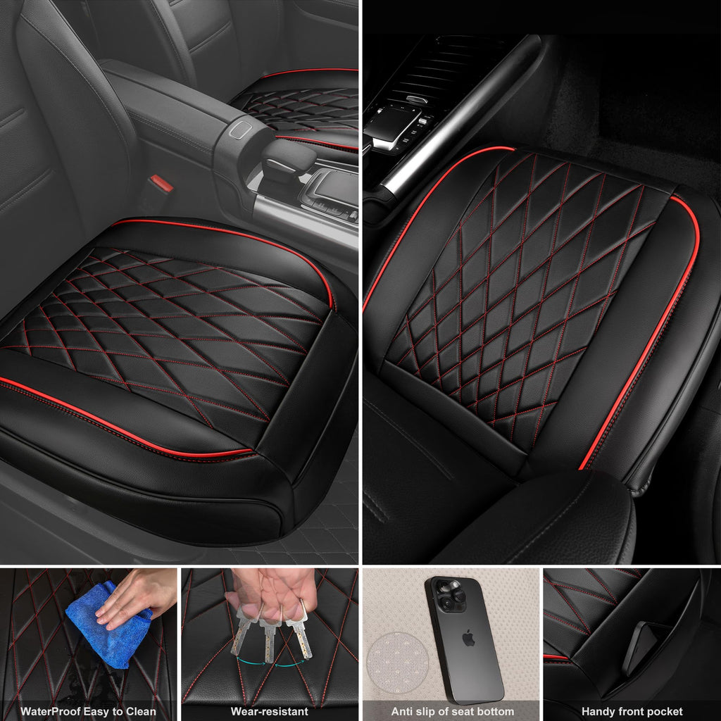 2 Pack Leather Front Car Seat Covers U832055