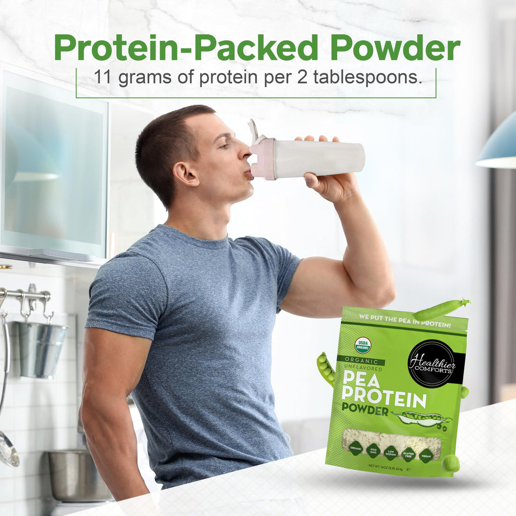 Organic Unflavored Pea Protein Powder 1 lb V2702