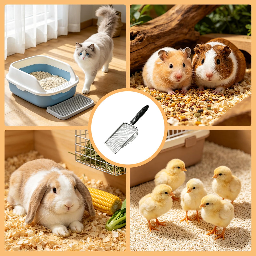 Metal Cat Litter Scoop 2 Pack A624