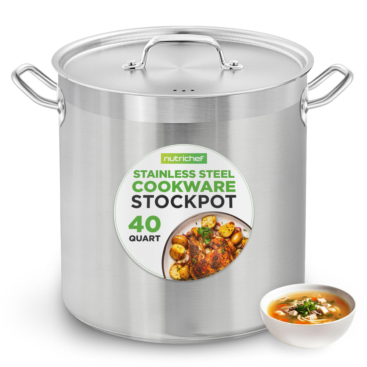 40 Quart Stainless Steel Stockpot P965