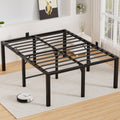 18 Inch High Metal Queen Size Platform Bed Frame with Under-Bed Storage A70425
