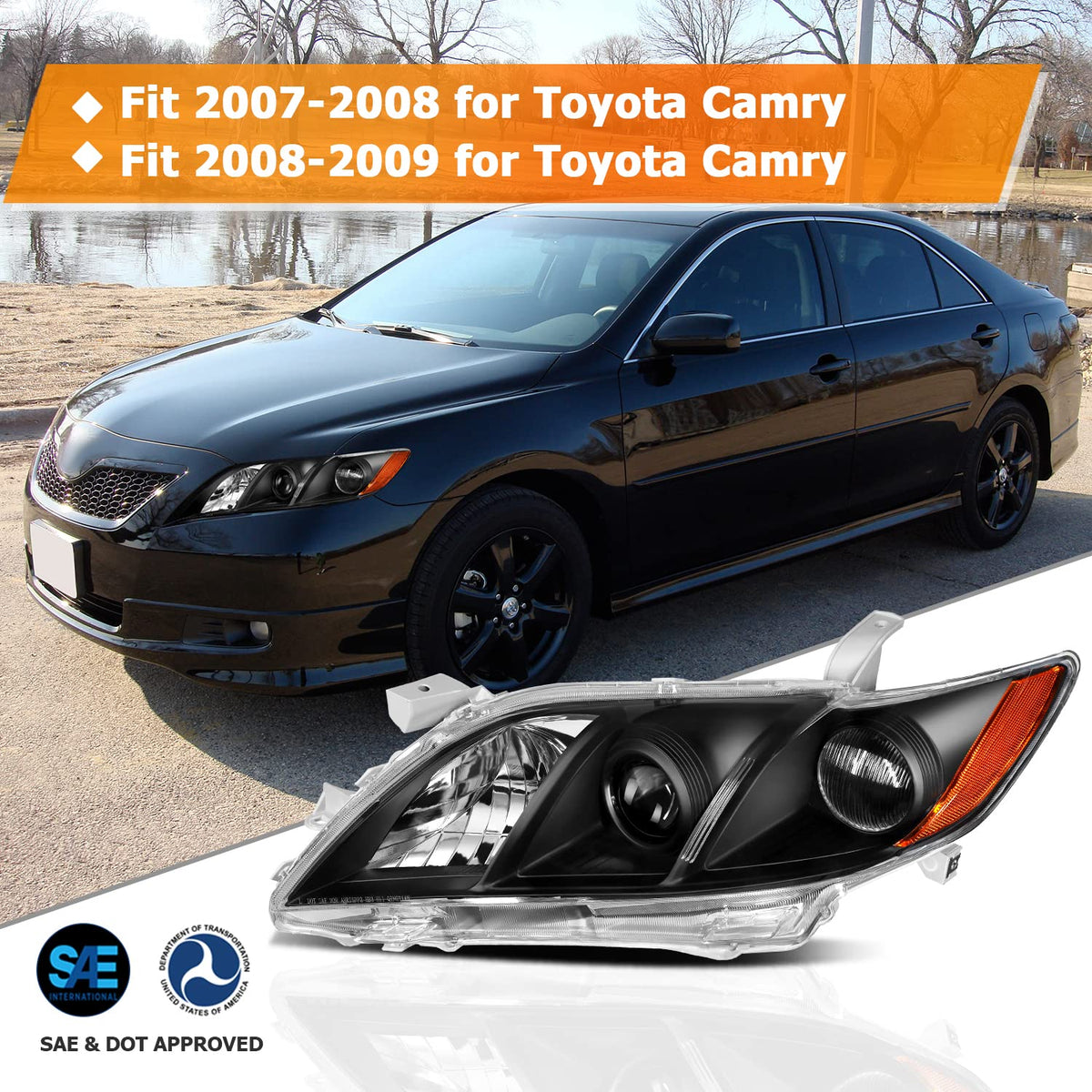 Headlights for Toyota Camry 2007-2009 J289831