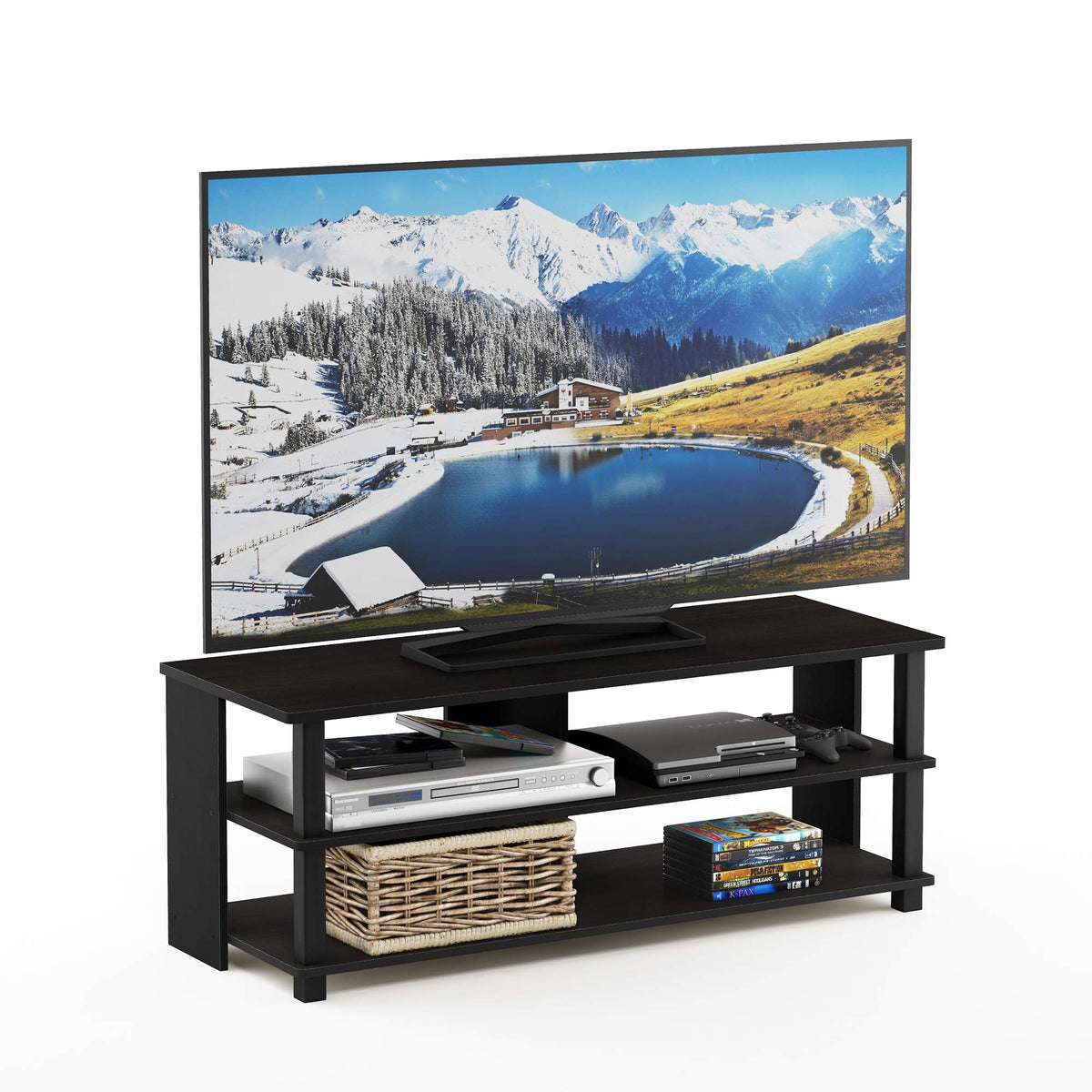 Espresso TV Stand with Open Shelf up to 48 Inch X234
