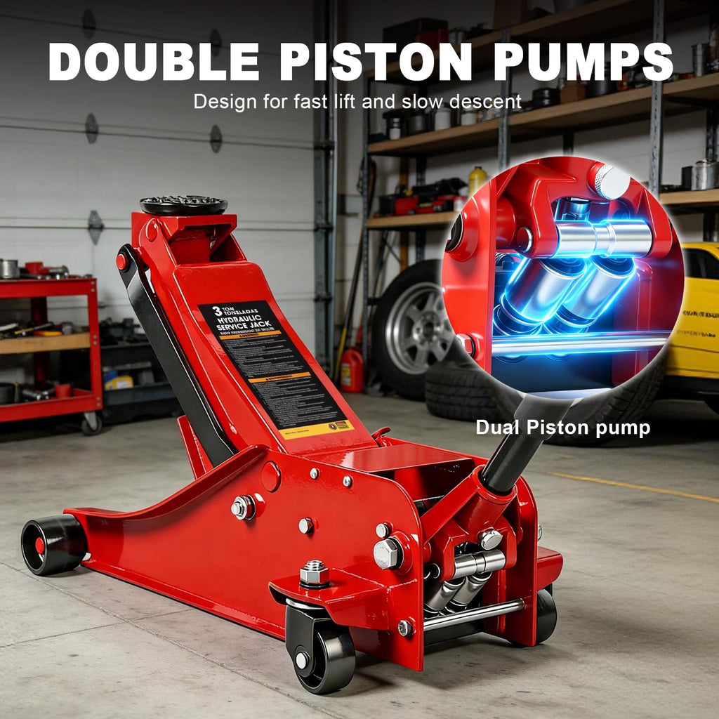 3 Ton 6600LBS Capacity Hydraulic Floor Jack U554675