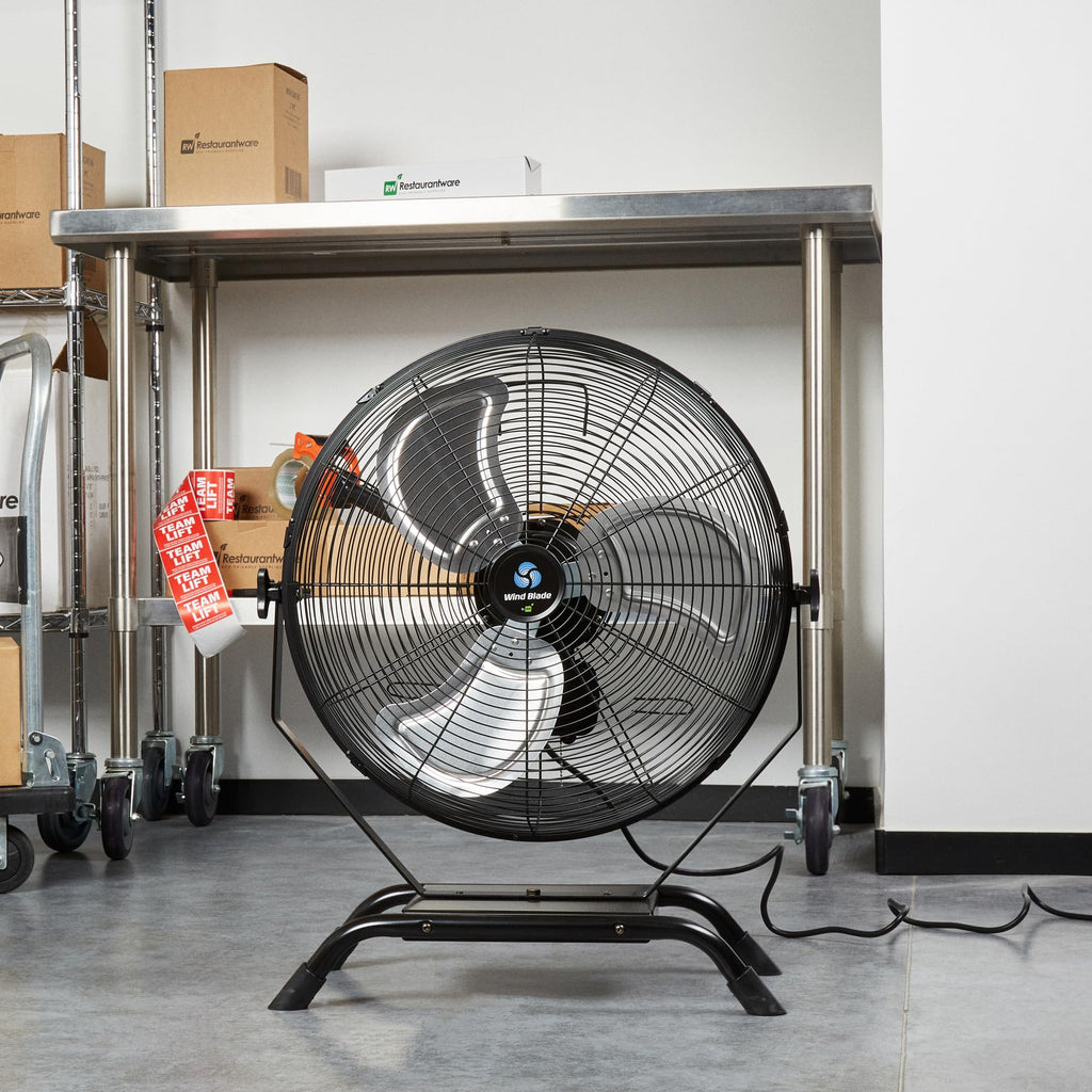 24 Inch Steel Floor and Wall-Mount Misting Fan U221004