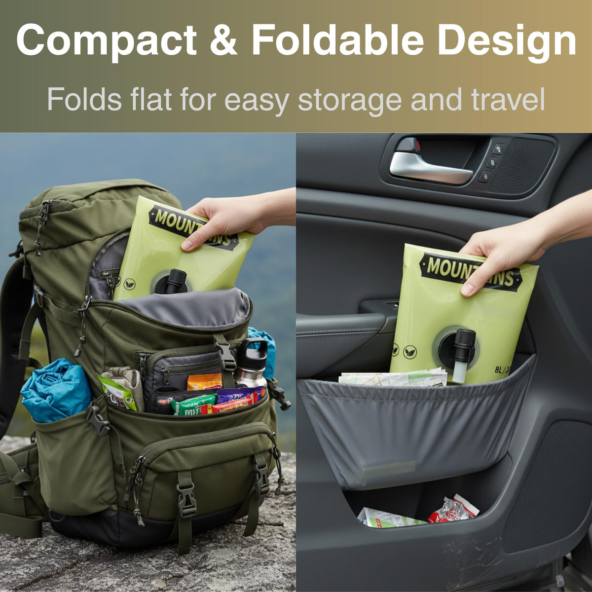 2 Gallon Collapsible Water Container with Spout E6963