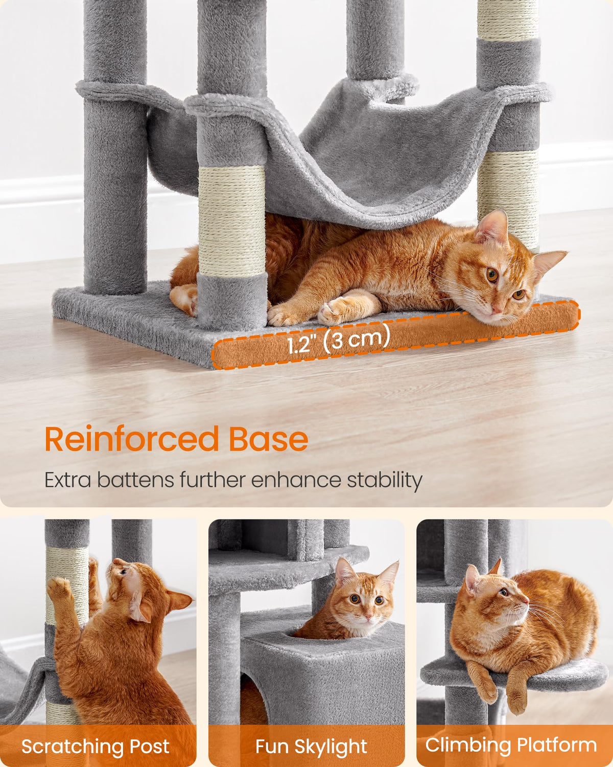 Light Gray Cat Tree S31262