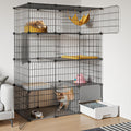 Large 4-Tier Cat Cage with Litter Box C619