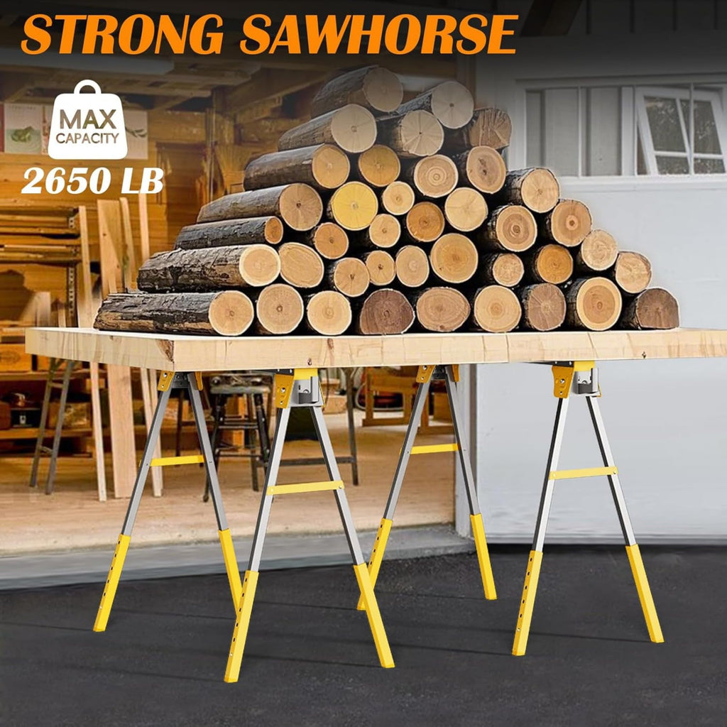 Adjustable Folding Saw Horses 2 Pack R418