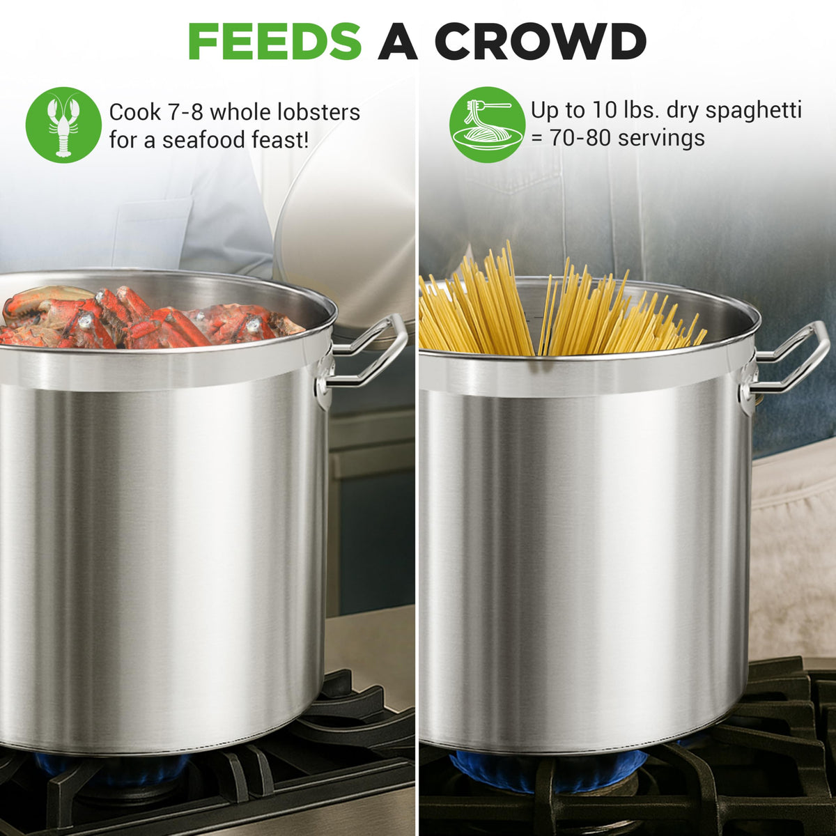 40 Quart Stainless Steel Stockpot P965