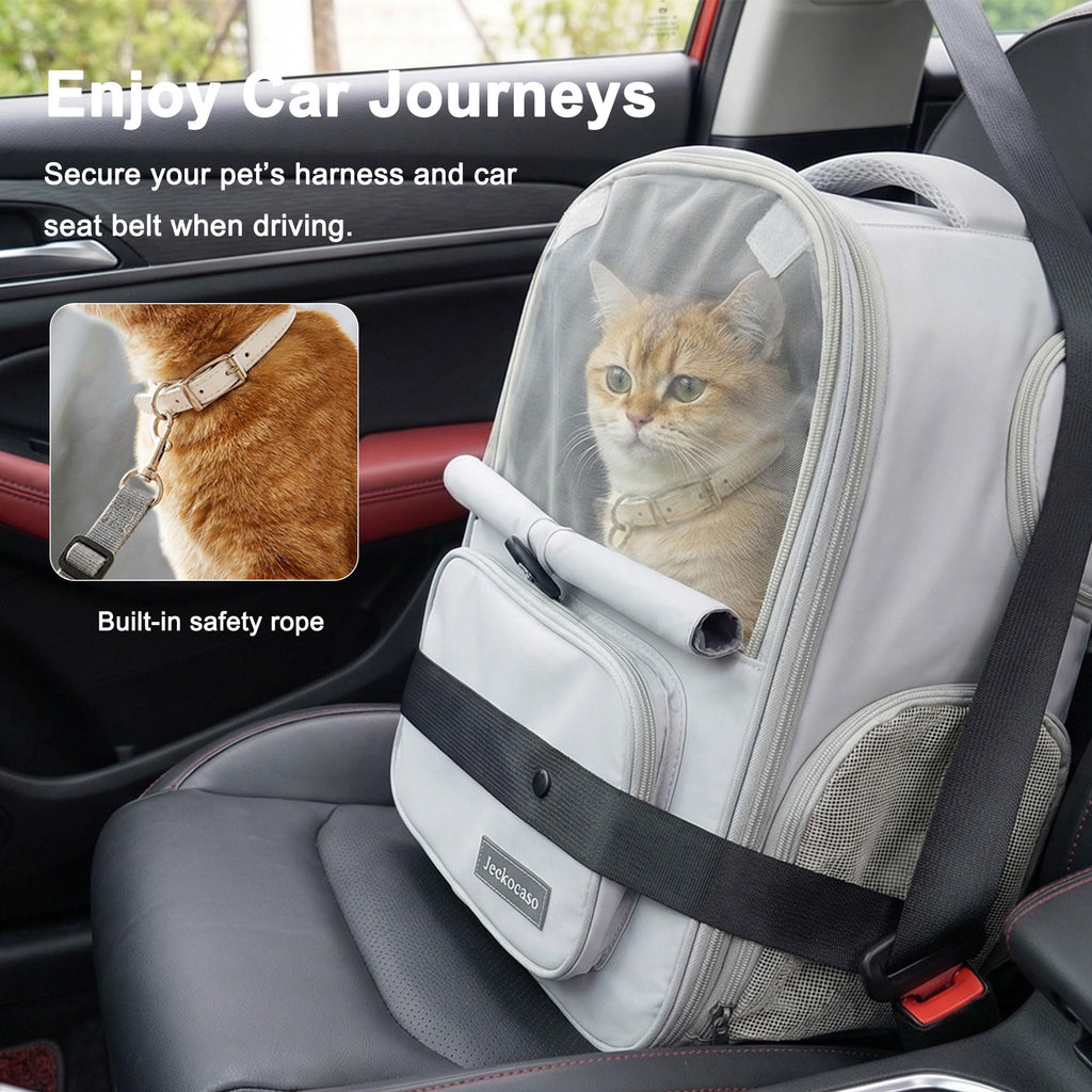 Expandable Breathable Mesh Cat Backpack Carrier M593908