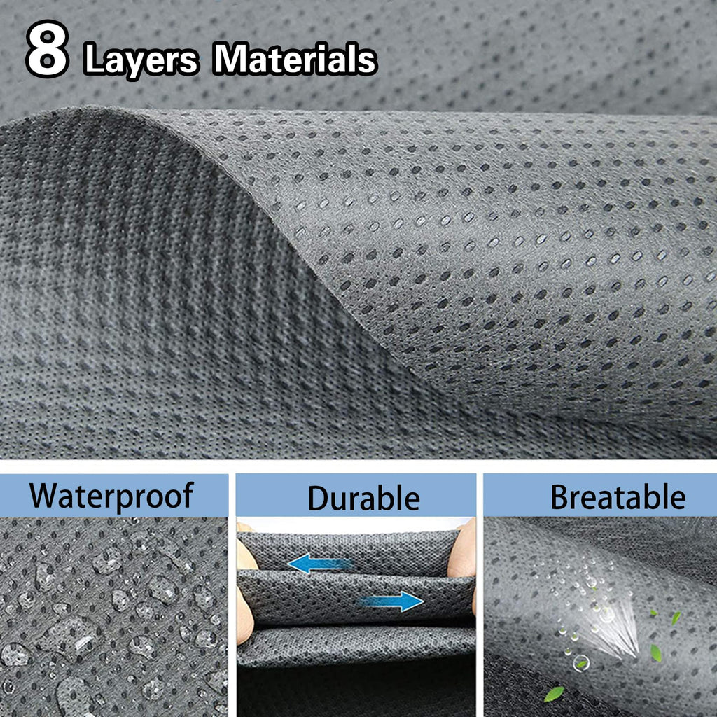 24-27FT 8 Layers Windproof RV Cover with Tire Cover A817864