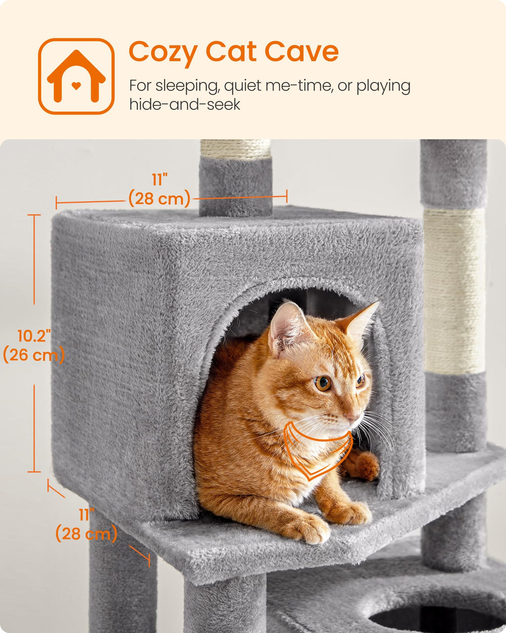 Light Gray Cat Tree S31262