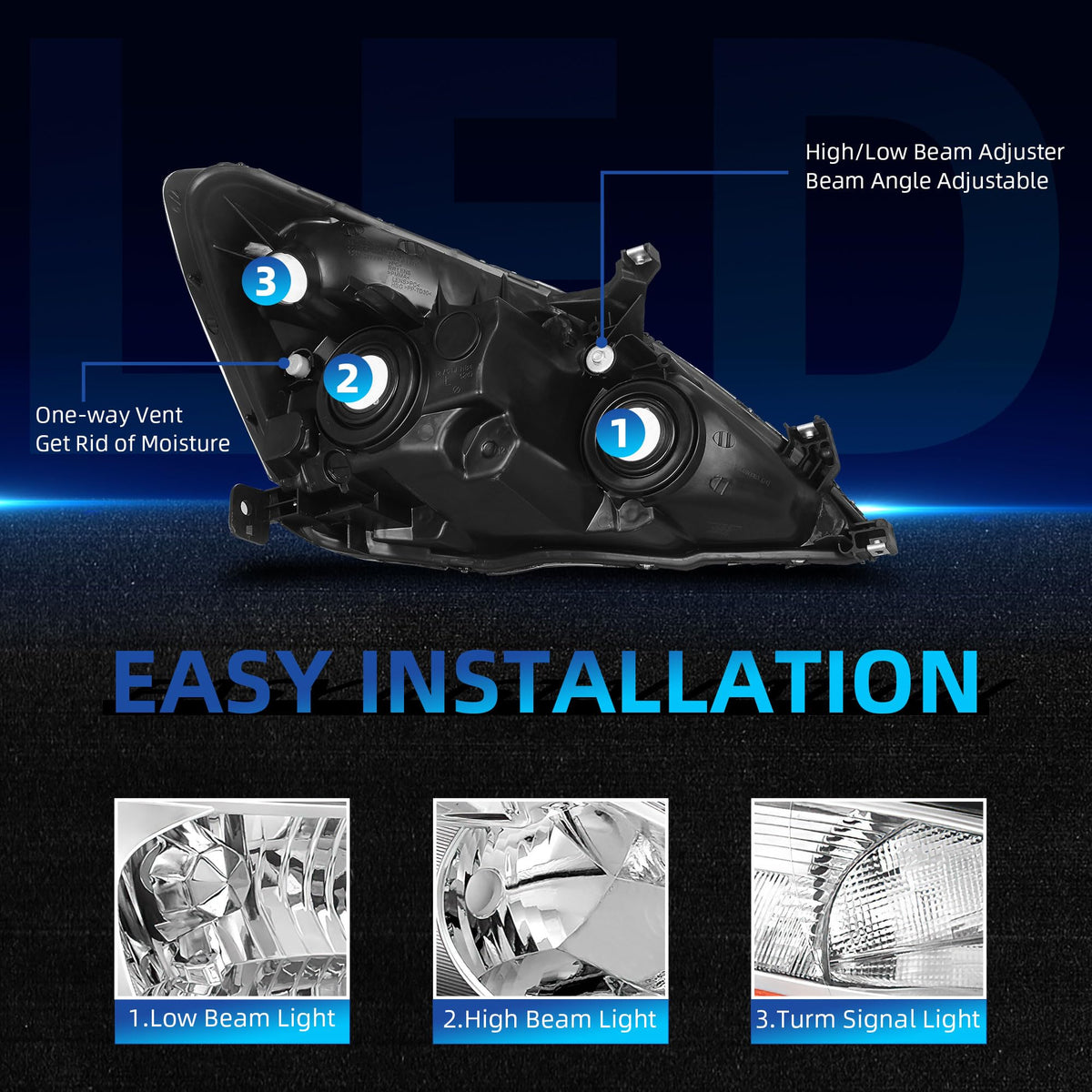 Headlights Assembly X8040