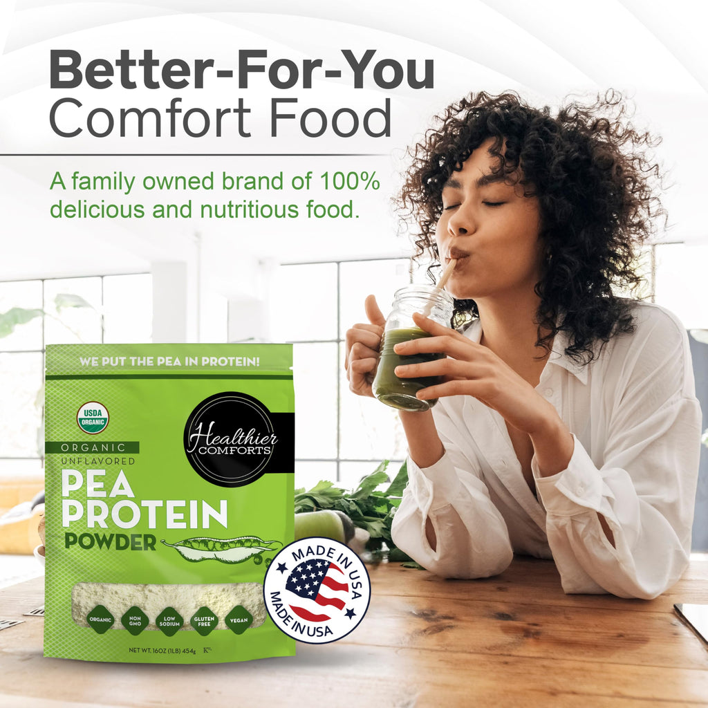 Organic Unflavored Pea Protein Powder 1 lb V2702
