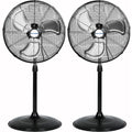20" High Velocity 3-Speed Oscillating Pedestal Fan, 2 Pack E339