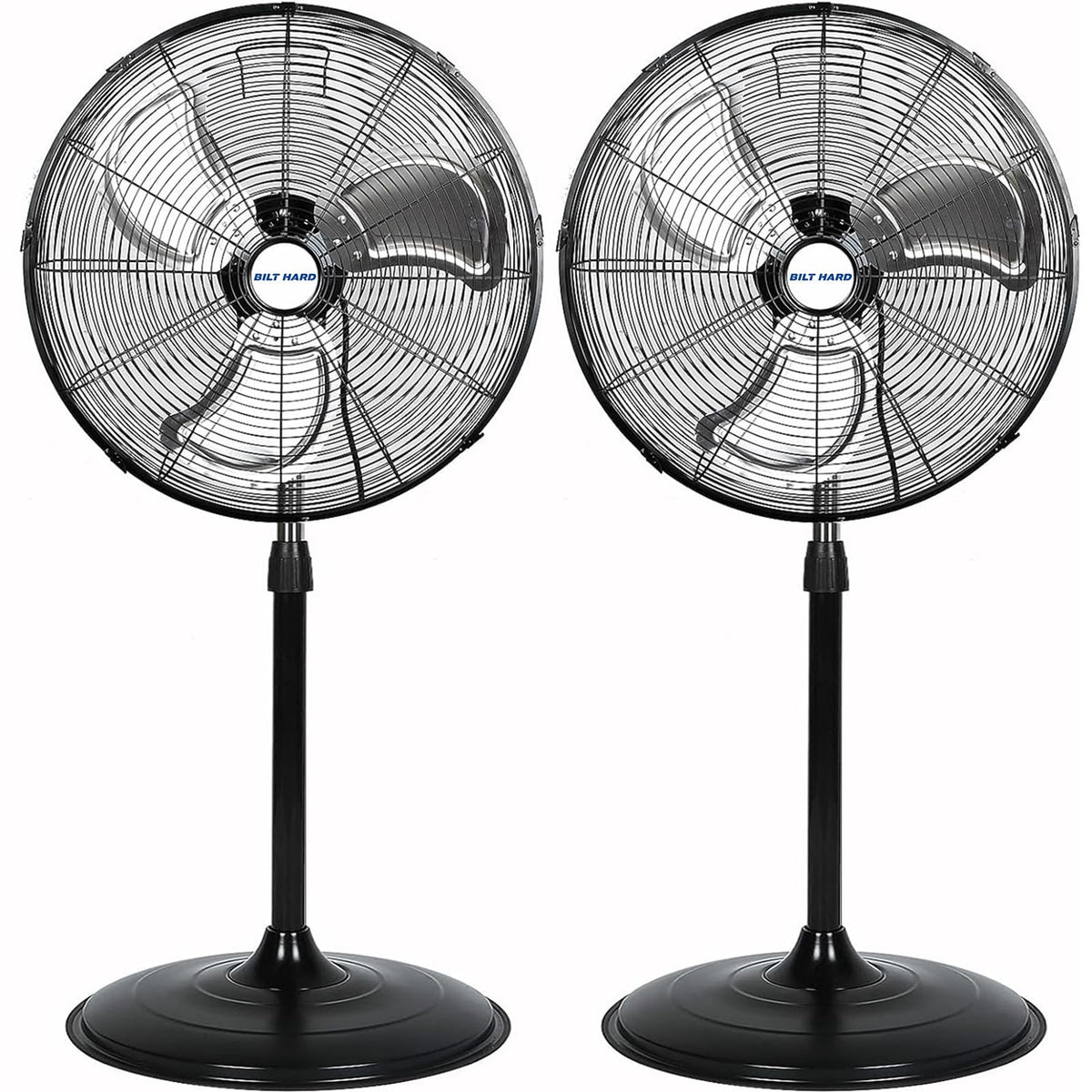 20" High Velocity 3-Speed Oscillating Pedestal Fan, 2 Pack E339