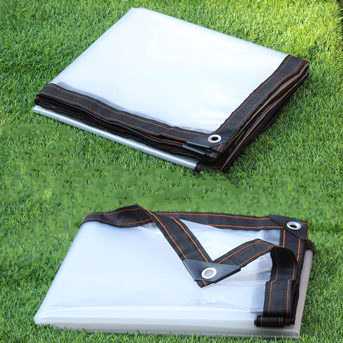 3x3ft Heavy Duty Waterproof Clear Poly Tarp with Grommets R999