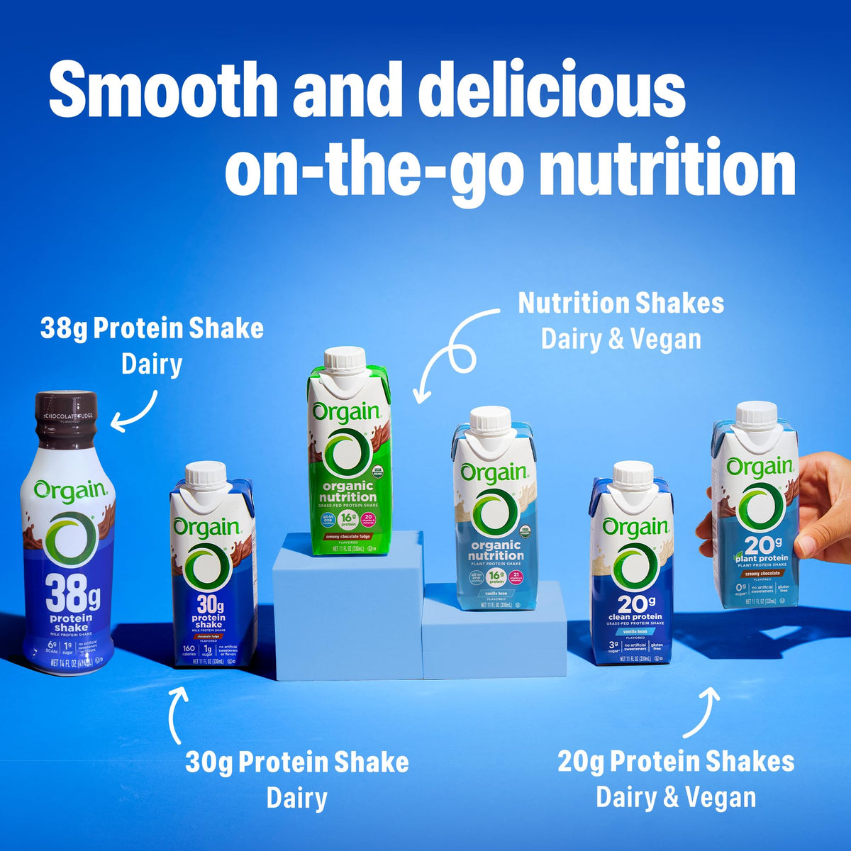 Chocolate 20g Vegan Protein Shake 11 oz 12pk R44138
