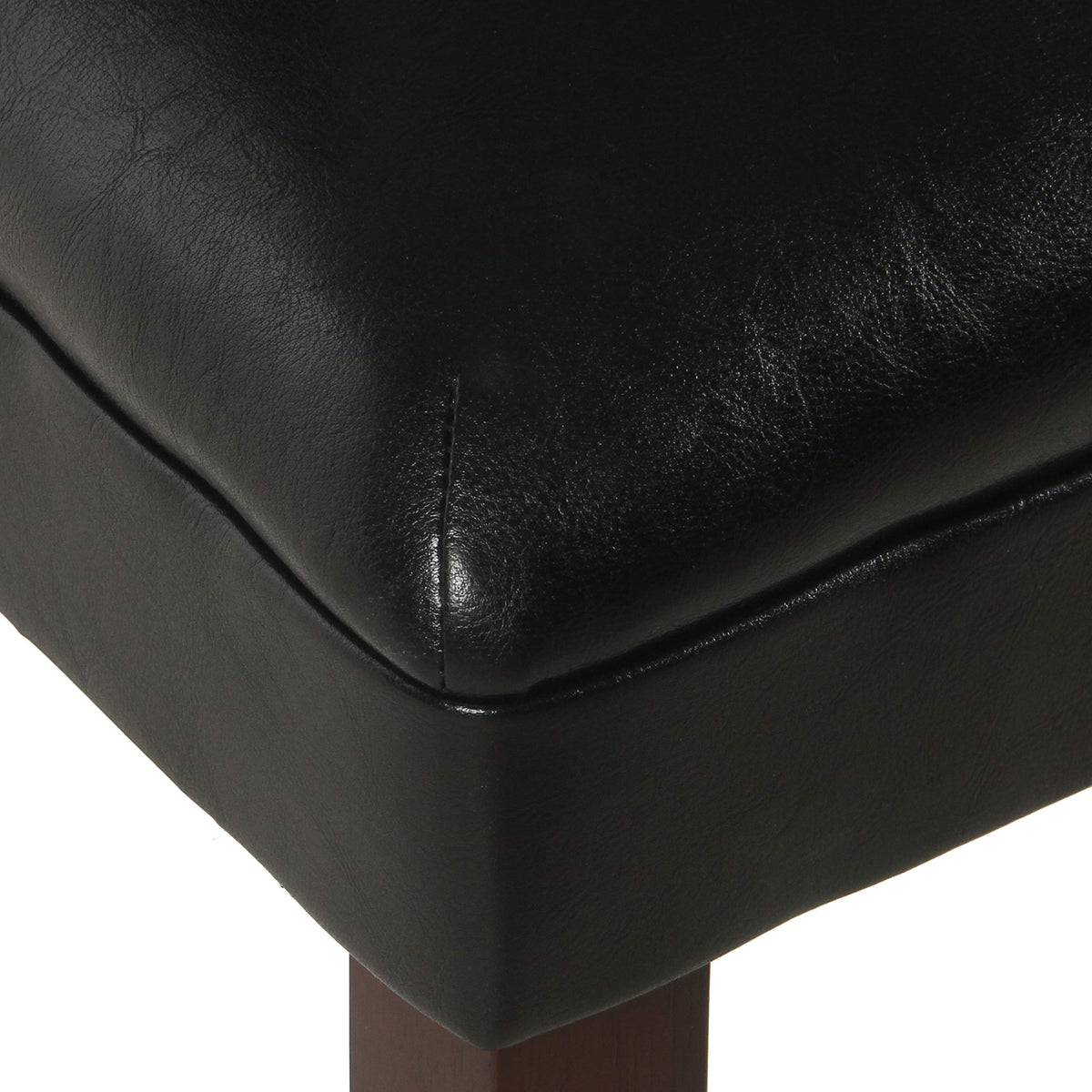 Black Faux Leather Dining Chair Set of 2 B784