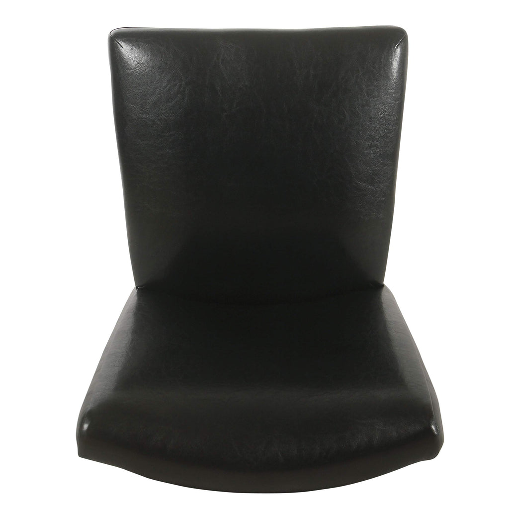 Black Faux Leather Dining Chair Set of 2 B784